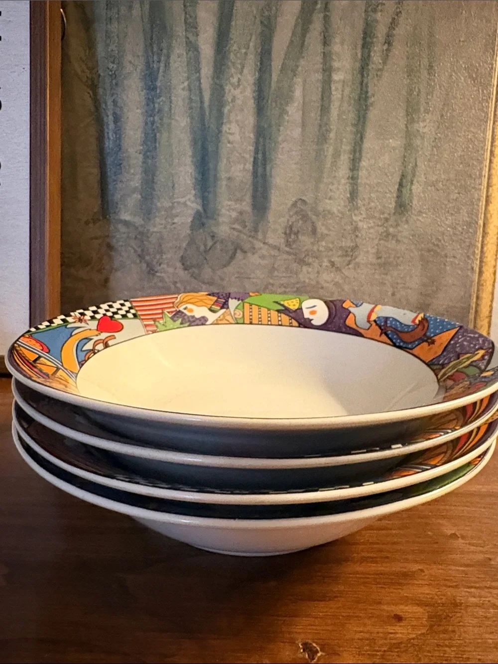 VTG 1991 VITROMASTER Metropolitan Soup/Cereal Bowls 7.25” Set of (4)